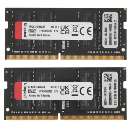 Оперативная память Kingston FURY Impact (KF426S16IBK2/64) 64 ГБ черный