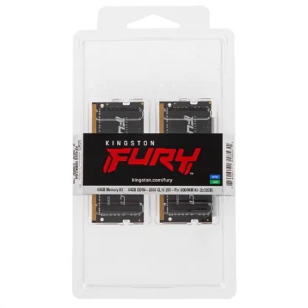 Оперативная память Kingston FURY Impact (KF426S16IBK2/64) 64 ГБ черный