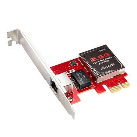Сетевая карта Asus PCE-C2500 красный