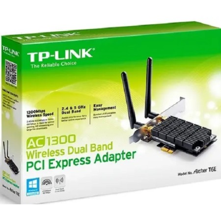 Wi-Fi адаптер TP-Link Archer T6E черный