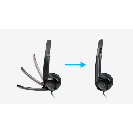 Наушники Logitech H390 (981-000406) черный