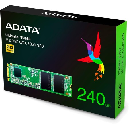240 ГБ SSD диск ADATA Ultimate SU650 (ASU650NS38-240GT-C) зеленый