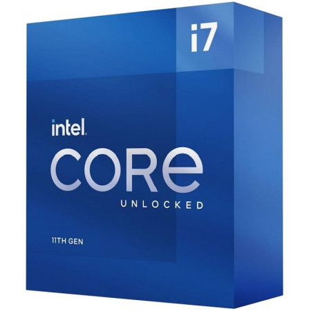Процессор Intel Core i7-11700F BOX с кулером(BX8070811700F) серый