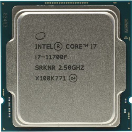 Процессор Intel Core i7-11700F BOX с кулером(BX8070811700F) серый