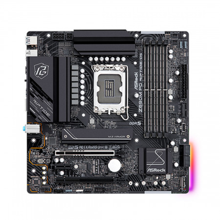 Материнская плата ASRock Z690M PG RIPTIDE/D5 (4710483937378) черный