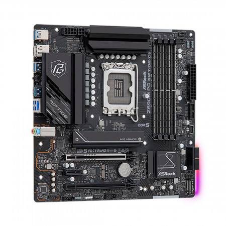 Материнская плата ASRock Z690M PG RIPTIDE/D5 (4710483937378) черный