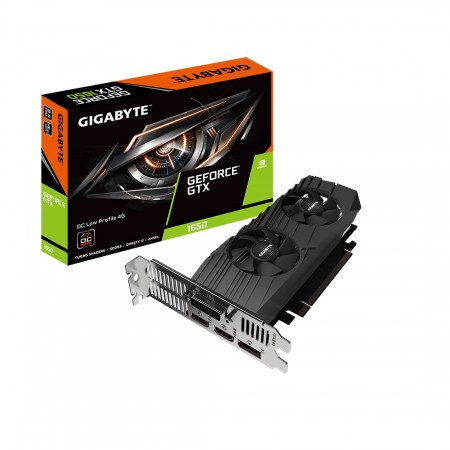 Видеокарта Gigabyte GTX1650 OC D6 4G Low Profile (GV-N1656OC-4GL) 4 Гб черный