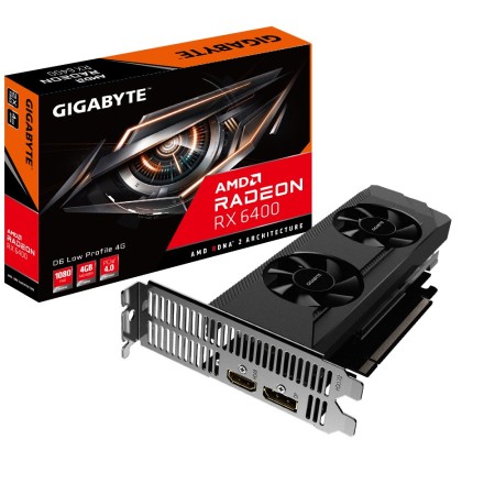 Видеокарта Gigabyte RX 6400 D6 Low ProFile (GV-R64D6-4GL) 4 Гб черный
