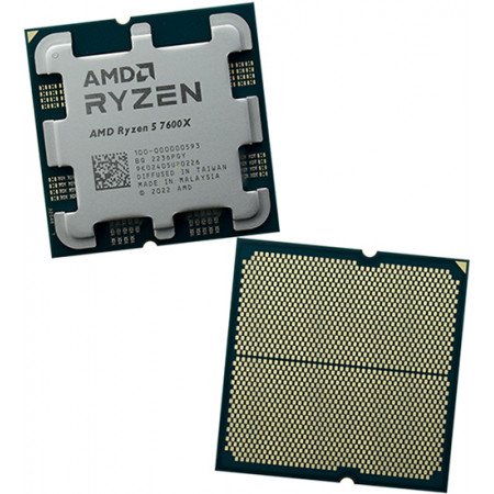 Процессор AMD Ryzen 5 7600X BOX без кулера (100-000000593WOF) серый