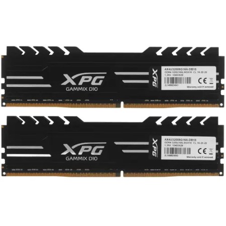 Оперативная память ADATA XPG GAMMIX D10 (AX4U32008G16A-DB10) 16 ГБ черный