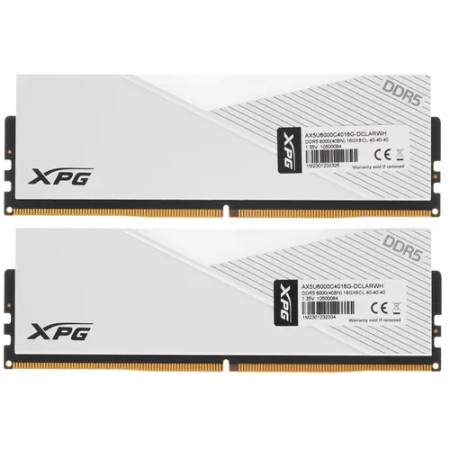Оперативная память ADATA XPG Lancer RGB (AX5U6000C4016G-DCLARWH) 32 ГБ белый