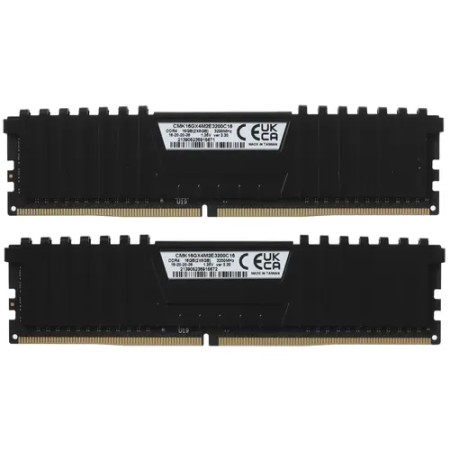 Оперативная память Corsair Vengeance LPX (CMK16GX4M2E3200C16) 16 ГБ черный