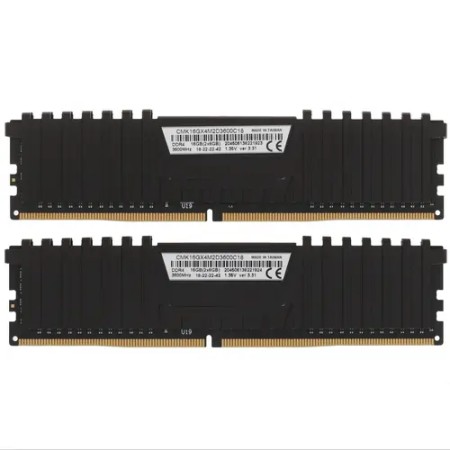 Оперативная память Corsair Vengeance LPX (CMK16GX4M2D3600C18) 16 ГБ черный