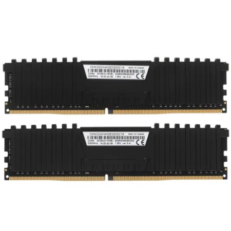 Оперативная память Corsair Vengeance LPX (CMK32GX4M2E3200C16) 32 ГБ черный