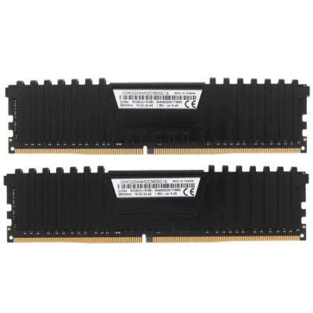 Оперативная память Corsair Vengeance LPX (CMK32GX4M2D3600C18) 32 ГБ черный
