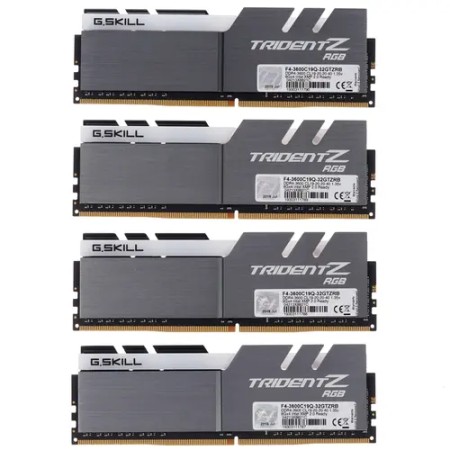 Оперативная память G.Skill TridentZ RGB (F4-3600C19Q-32GTZRB) 32 ГБ черный