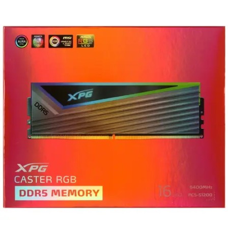 Оперативная память ADATA XPG Caster RGB (AX5U6400C4016G-DCCARGY) 32 ГБ черный
