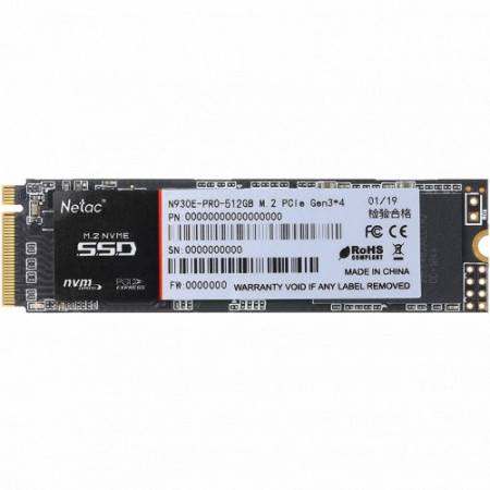 512Gb SSDдиск Netac N930E Pro (NT01N930E-512G-E4X) черный