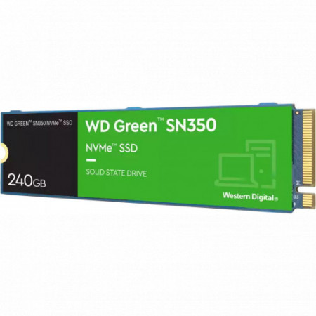 240 ГБ SSD диск WD Green SN350 (WDS240G2G0C) зеленый
