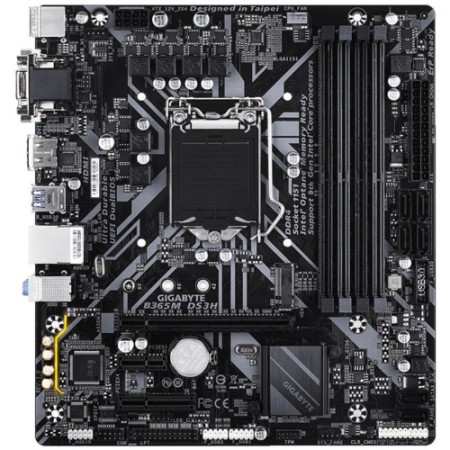 Материнская плата GIGABYTE B365M DS3H (GA-B365M-DS3H) черный