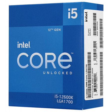 Процессор Intel Core i5-12600K BOX без кулера (BX8071512600K) серый