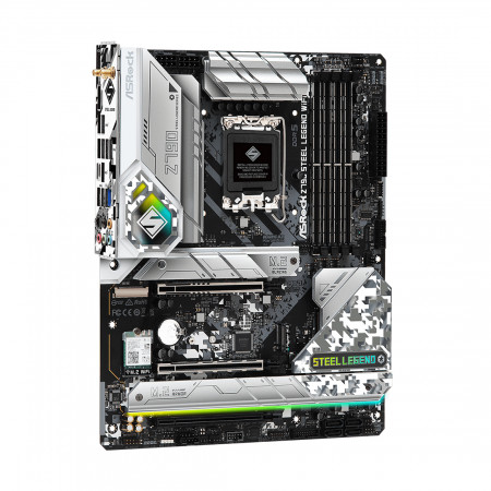 Материнская плата ASRock Z790 STEEL LEGEND WIFI (4710483940859) белый