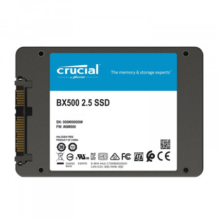 240 ГБ SSD диск Crucial BX500 (CT240BX500SSD1) синий
