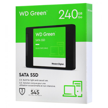 240 ГБ SSD диск Western Digital Green (WDS240G3G0A) зеленый