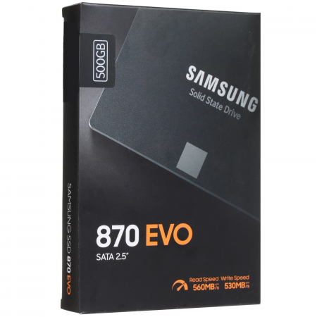 500 ГБ SSD диск Samsung 870 EVO (MZ-77E500BW) черный