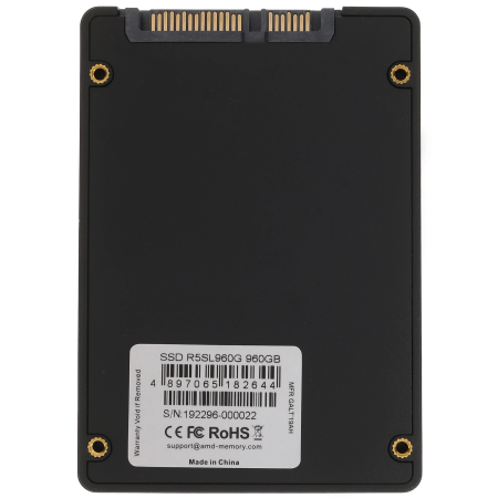 960 ГБ SSD диск AMD Radeon R5 (R5SL960G) черный