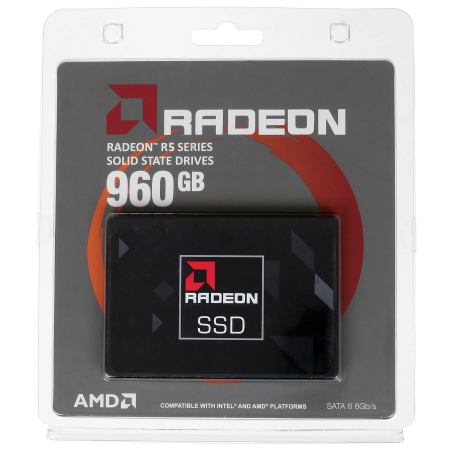 960 ГБ SSD диск AMD Radeon R5 (R5SL960G) черный