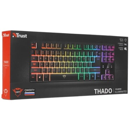 Клавиатура проводная Trust GXT 833 Thado (23724) черный