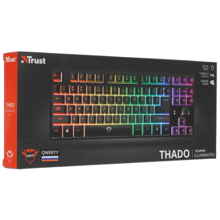 Клавиатура проводная Trust GXT 833 Thado (23724) черный