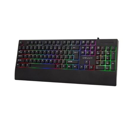 Клавиатура проводная Delux K9852U черный