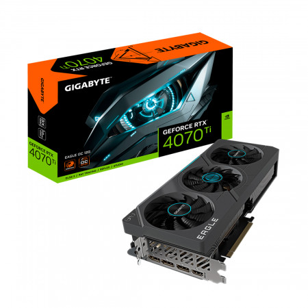 Видеокарта GIGABYTE GeForce RTX 4070 Ti EAGLE OC (GV-N407TEAGLE OC-12GD) черный