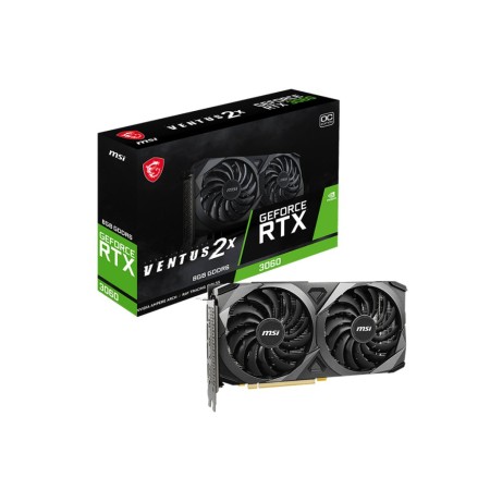 Видеокарта MSI GeForce RTX 3060 VENTUS 2X OC (RTX 3060 VENTUS 2X 8G OC) 8 Гб серый
