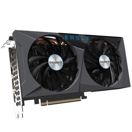 Видеокарта GIGABYTE GeForce RTX 3060 EAGLE OC (GV-N3060EAGLE OC-12GD 2.0) 12 Гб черный