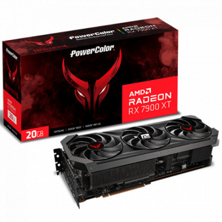 Видеокарта PowerColor Red Devil AMD Radeon RX 7900 XT (RX 7900XT 20G-E/OC) черный