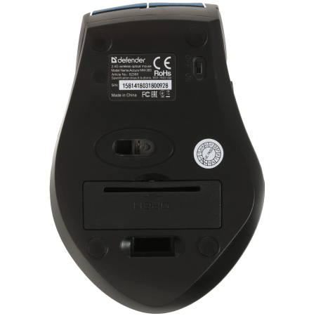 Мышь беспроводная Defender Accura MM-365 (52366) синий