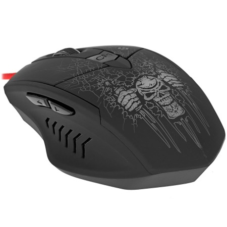 Мышь проводная + коврик Defender Doom Fighter GM-260L (52260) черный