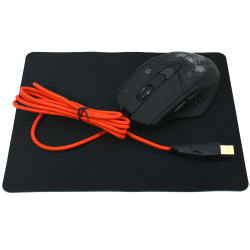 Мышь проводная + коврик Defender Doom Fighter GM-260L (52260) черный