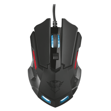 Мышь проводная Trust GXT148 ORNA черный