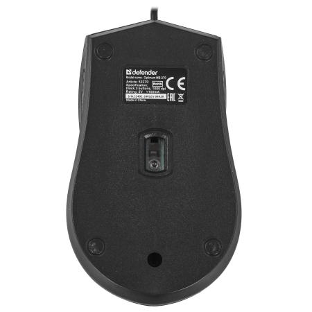 Мышь проводная Defender Optimum MB-270 (52271) черный