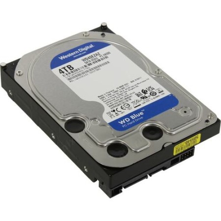 4 ТБ Жесткий диск Western Digital Blue (WD40EZAZ) серый