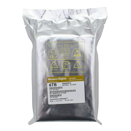 6 ТБ Жесткий диск Western Digital Gold (WD6003FRYZ) серый
