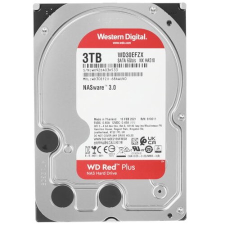 3 ТБ Жесткий диск Western Digital Red (WD30EFZX) серый