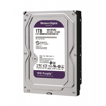 1 ТБ Жесткий диск Western Digital Purple (WD10PURZ) фиолетовый