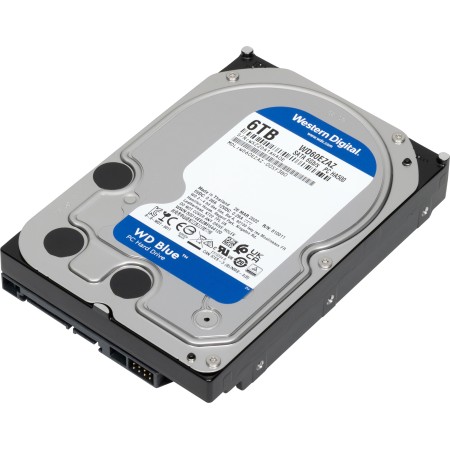 6 ТБ Жесткий диск Western Digital Blue (WD60EZAZ) серый