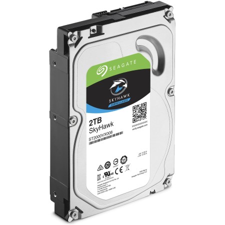 2 ТБ Жесткий диск Seagate SkyHawk (ST2000VX008) серый