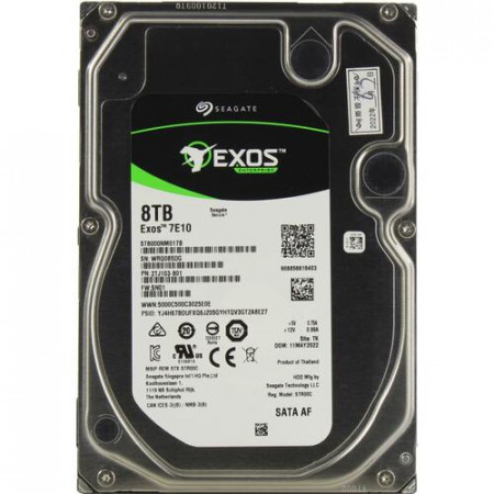 8 ТБ Жесткий диск Seagate Exos 7E10 (ST8000NM017B) серый